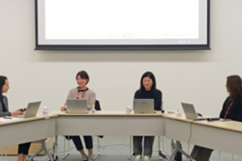 In-house roundtable discussion with female employees who have taken maternity leave, childcare leave, and have parenting experience