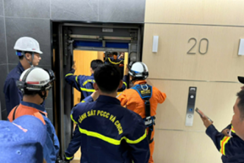 Elevator entrapment rescue training
